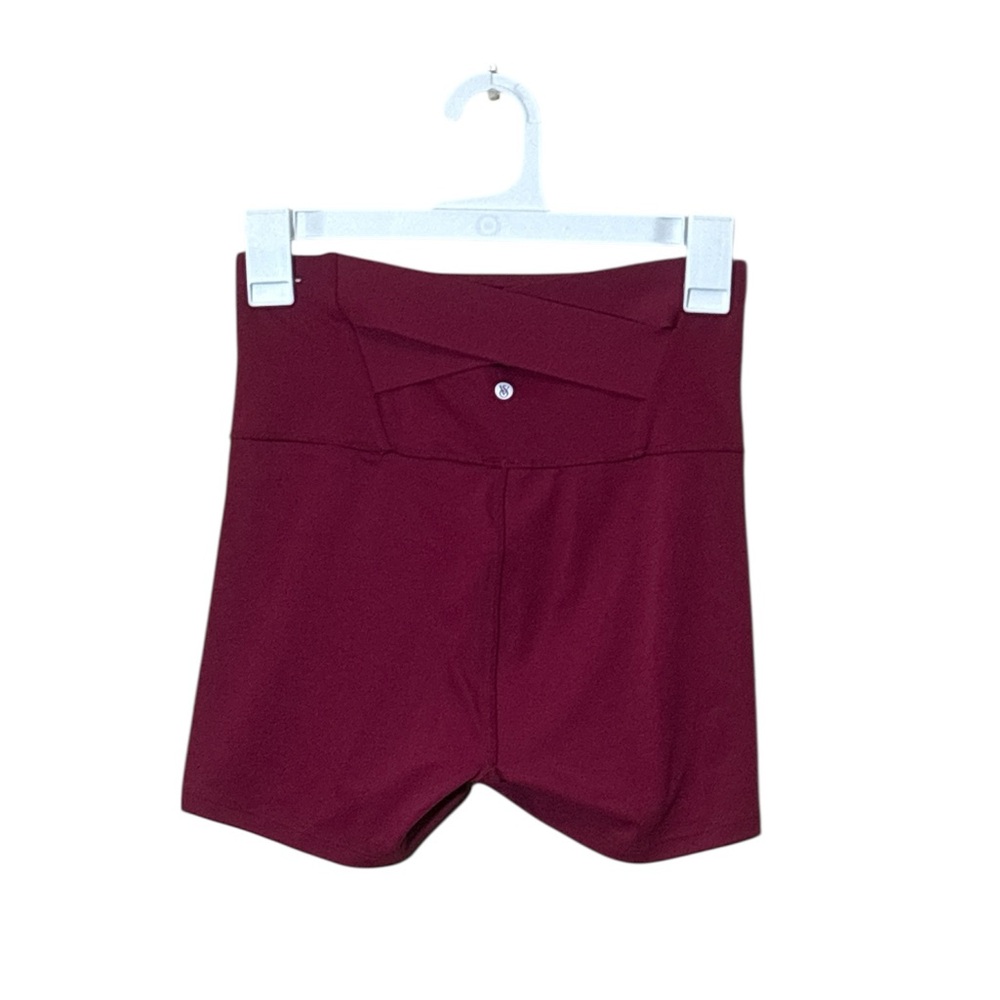 Victoria's Secret High-Waisted Maroon Shorts,Size S - Picture 3 of 6